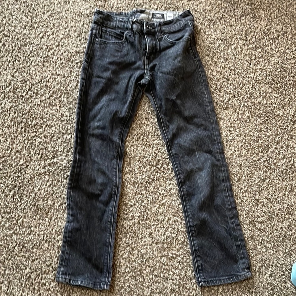 Volcom acid wash black jeans. Youth 25 / us 10
